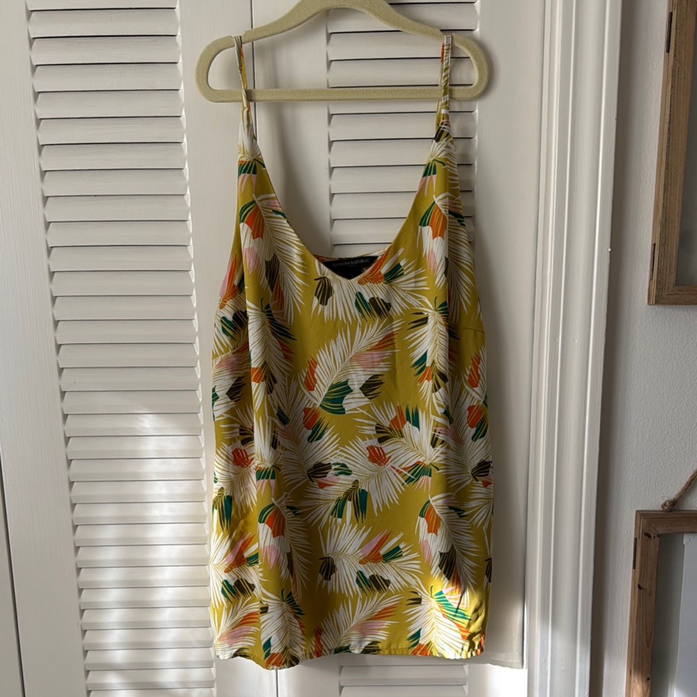 Banana Republic Yellow Floral Top